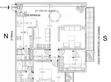 Departamento · 108m² · 2 Recámaras · 2 Estacionamientos · Departamento Venta Tetelpan 108 m² Piso 1