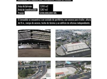 Bodega comercial · 7267m² · Bodega en Venta Tlalnepantla Costco