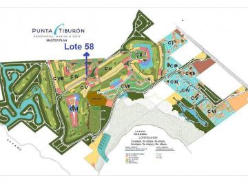 Terreno / Lote · 978m² · Punta Tiburón, Terreno en Venta en Marina y Golf, Frente Área Verde