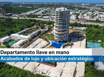 Departamento · 165m² · 2 Recámaras · 2 Estacionamientos · Exclusivo Departamento Nuevo Llave en Mano con Acabados de Alta Gama y Ubicación Estrat