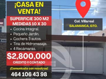 Casa de 4 habitaciones, Salamanca · Casa en Venta, Colonia Villareal, Salamanca Gto