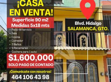 Casa de 3 habitaciones, Salamanca · Casa en Venta, Boulevard Hidalgo, Salamanca Gto