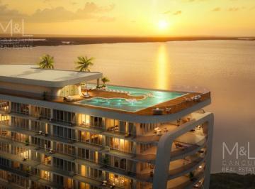 Departamento · 104m² · 1 Recámara · 1 Estacionamiento · Departamento en Venta en Cancún. Bvg Grand Island de 1 Recámara Vista Al Mar y Playa. Zona Hotelera