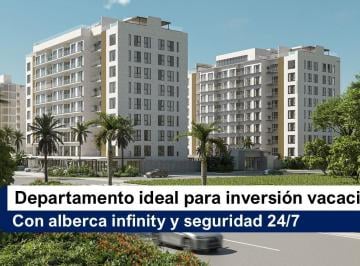 Departamento · 88m² · 2 Recámaras · 2 Estacionamientos · Residencia de 88 m² en Zona Turística con Alberca y Seguridad 24/7 - Plusvalía Garantizada