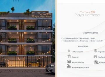 Departamento · 48m² · 2 Recámaras · 1 Estacionamiento · Departamento Playa Hermosa 209 - Dep 102