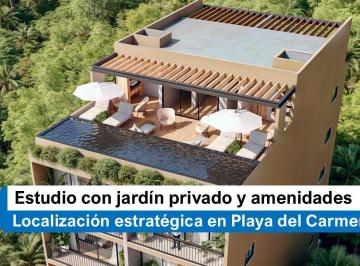 Departamento · 45m² · 1 Recámara · Estudio en Planta Baja con Jardín Privado a Pasos de La Playa y 5ta Av