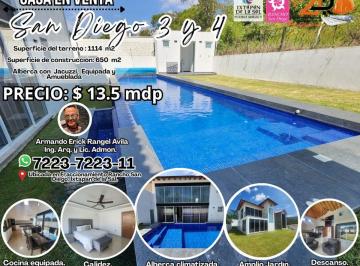 Casa de 4 habitaciones, Ixtapan de la Sal · Casa San Diego 3 y 4 Amueblada y Equipada, con Alberca Climatizada y un Extenso Jardín.