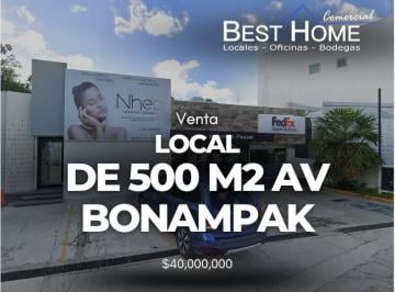 Local comercial · 500m² · 2 Estacionamientos · Se Vende Local de 500 m² Av Bonampak - Cancún
