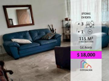 Oficina · 115m² · Renta de Oficina Colonia Avante