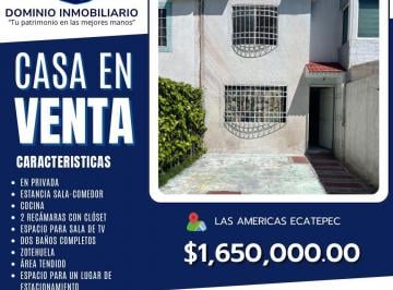 Casa de 2 habitaciones, Ecatepec de Morelos · Dominio Inmobiliario Propone en Venta Casa en Las Amaericas Ecatepec.