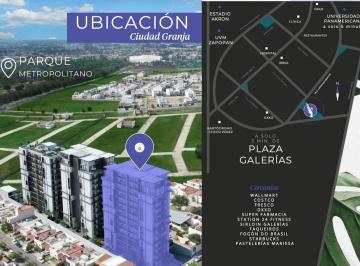 Departamento · 80m² · 2 Recámaras · 2 Estacionamientos · Departamento en Preventa en Ciudad Granja
