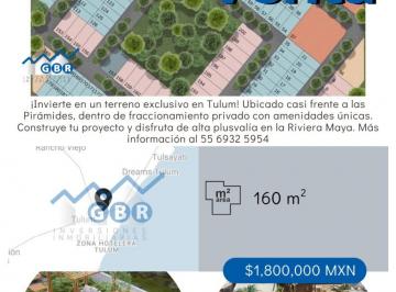 Terreno / Lote , Tulum · Terreno Ubicado Casi Frente a Las Piramides de Tulum.
