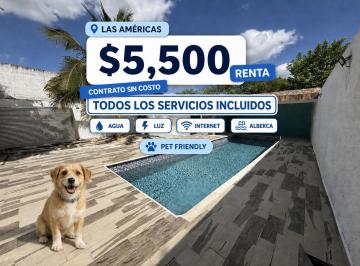 Departamento de 1 habitación, Mérida · Renta Sin Pago por Contrato Luz Incluida Piscina