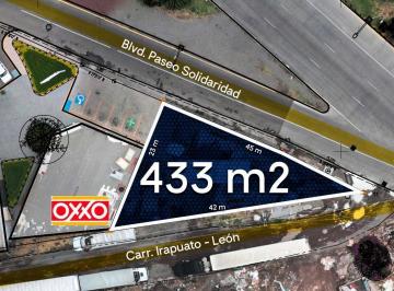Terreno / Lote · 433m² · Terreno en Renta Blvd Solidaridad, Irapuato, Guanajuato