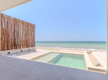 Villa de 3 habitaciones, Telchac Puerto · Villa Frente Al Mar con Alberca Privada, en Venta, Telchac, Mérida
