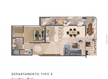 Departamento · 110m² · 1 Recámara · Venta de Departamentos en Torre Rio