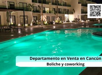 Departamento · 87m² · 2 Recámaras · 1 Estacionamiento · Departamento en Venta en Cancun de 2 Habitaciones con Boliche y Coworking