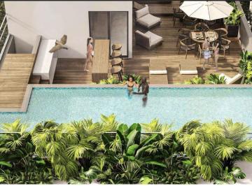 Departamento · 45m² · 1 Recámara · 1 Estacionamiento · En Venta Departamento de 1 Habitacion en Playa del Carmen Alberca Gym Roi Crypto