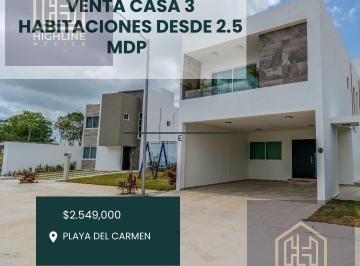 Casa · 112m² · 3 Recámaras · Casa en Playa del Carmen