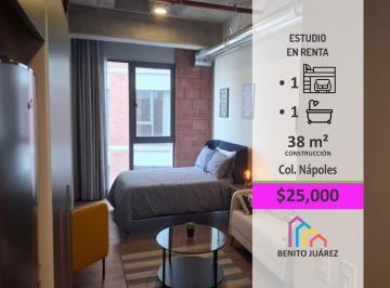 Departamento · 38m² · Hermosos Estudios con Amenidades en Col. Nápoles