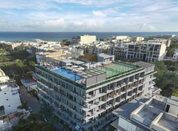 Departamento · 43m² · Estudio en Venta en Condo Hotel en El Centro de Playa del Carmen