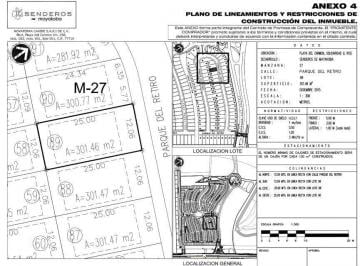 Terreno / Lote · 301m² · Terreno en Venta en Senderos Sur de Mayakoba Playa del Carmen
