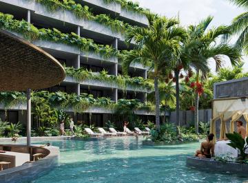Departamento · 59m² · 2 Recámaras · 2 Estacionamientos · Departamento en Venta en Tulum 2 Habitaciones con Spa, Gym, Opotrunidad con Excelente Retorno de Inv