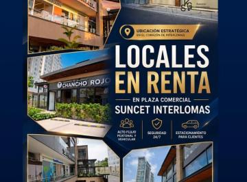 Local comercial · 96m² · Locales Comerciales E Islas en Renta – Sunset Interlomas