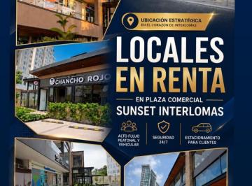 Local comercial · 96m² · Locales Comerciales E Islas en Renta – Sunset Interlomas