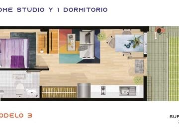 Departamento de 1 habitación, Benito Juárez · Hermoso Departamento
