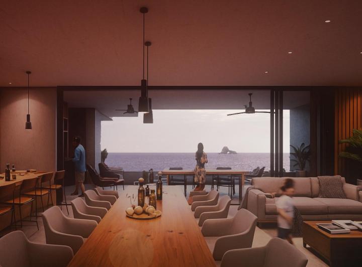Vista desde el interior de una residencia · Residencial del Mar