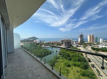 Departamento de 3 habitaciones, Mazatlán · Venta Penthouse en Mazatlan, 3 Recamaras, Amueblado con Vista Hermosa Al Mar, en Marina Platino Plus