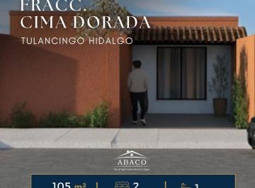 Casa · 64m² · 2 Recámaras · 1 Estacionamiento · Preventa de Casa en Fracc. Cima Dorada en Tulancingo, Hgo