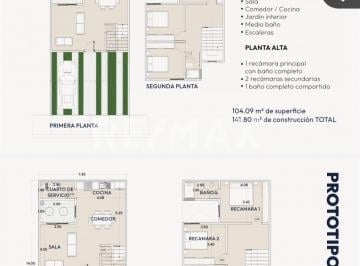 Casa · 142m² · 3 Recámaras · 2 Estacionamientos · Casa en Preventa Fraccionamiento Santos California Modelo Celeste Al Exterior - (4)