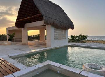 Casa de 4 habitaciones, Sinanché · Casa Frente Al Mar en San Crisanto Yucatan