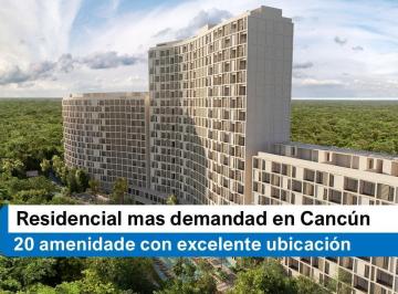 Departamento · 49m² · 1 Recámara · 1 Estacionamiento · Alta Demanda en Cancún – Departamento Moderno con Acceso a 20 Amenidades