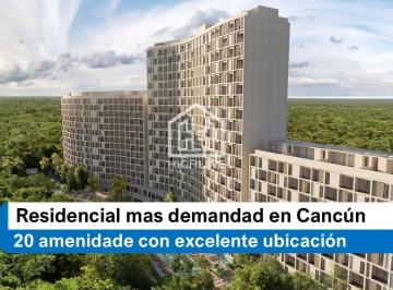 Departamento · 49m² · 1 Recámara · 1 Estacionamiento · Alta Demanda en Cancún – Departamento Moderno con Acceso a 20 Amenidades