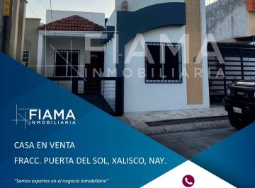 Casa de 3 habitaciones, Xalisco · Casa en Venta en Fracc. Puerta del Sol, Xalisco, Nay.