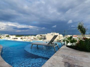 Departamento de 1 habitación, Solidaridad · Estudio en Renta Largo Plazo en El Centro de Playa del Carmen en Town Towers
