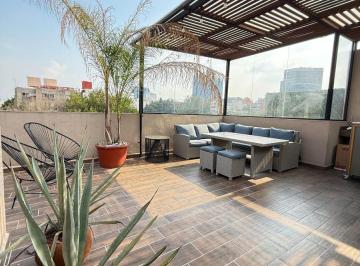 Departamento de 2 habitaciones, Benito Juárez · Departamento con Terraza y Roof Garden Privado en del Valle Norte