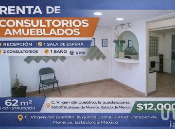Casa · 62m² · 2 Recámaras · Consultorios en Renta en Ecatepec en Av Nuestra Señora de Guadalupe.