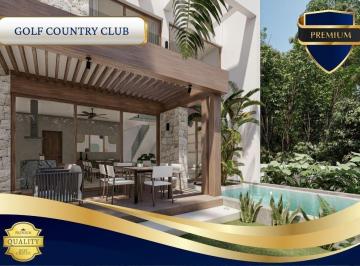 Villa · 244m² · 3 Recámaras · 2 Estacionamientos · Villa de Lujo de 3 Habitaciones en Tulum Country Club a Minutos del Mar Caribe