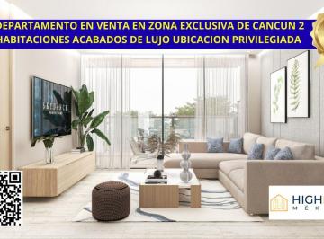Departamento · 109m² · 2 Recámaras · 1 Estacionamiento · Venta de Departamento en Cancun Zona Sur 2 Hab Business Center Roff Garden
