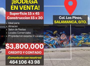 Bodega comercial , Salamanca · Bodega en Venta, Col Los Pinos, Salamanca Gto