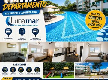 Departamento · 73m² · 2 Recámaras · 1 Estacionamiento · 2 Habitaciones a 8 Minutos de La Playa.