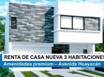 Casa · 144m² · 3 Recámaras · Renta de Casa Nueva, Excelente Ubicación y Amenidades Premium