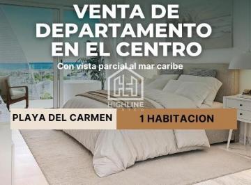 Departamento · 40m² · 1 Recámara · 1 Estacionamiento · Departamento a La Venta en Playa del Carmen de 1 Habitacion con Alberca
