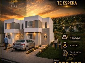 Casa · 88m² · 3 Recámaras · 2 Estacionamientos · Valencia Residencial – Modelo Sauce con Escrituración Inmediata
