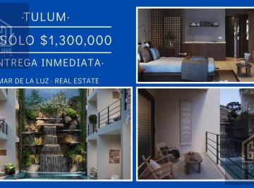 PRECIO DE PROMOCIÓN · Estudio con Balcón en Tulum, Región 15. Entrega Inmediata. Listo Para Airbnb.