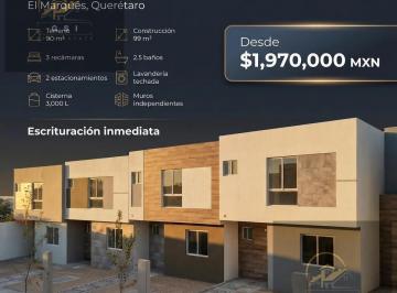 Casa · 99m² · 3 Recámaras · 2 Estacionamientos · Valencia Residencial – Modelo Roble con Escrituración Inmediata